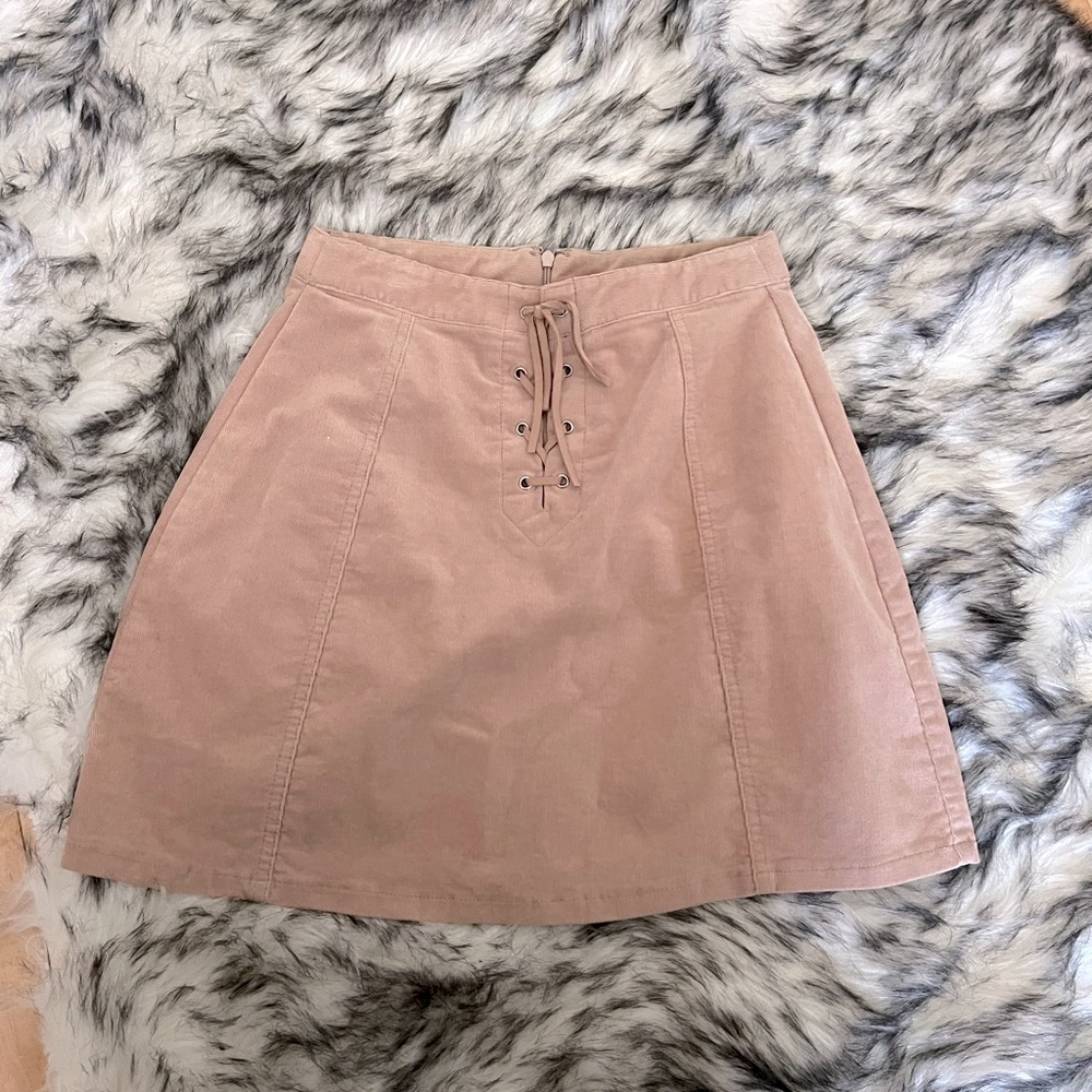 Corduroy Pink Skirt